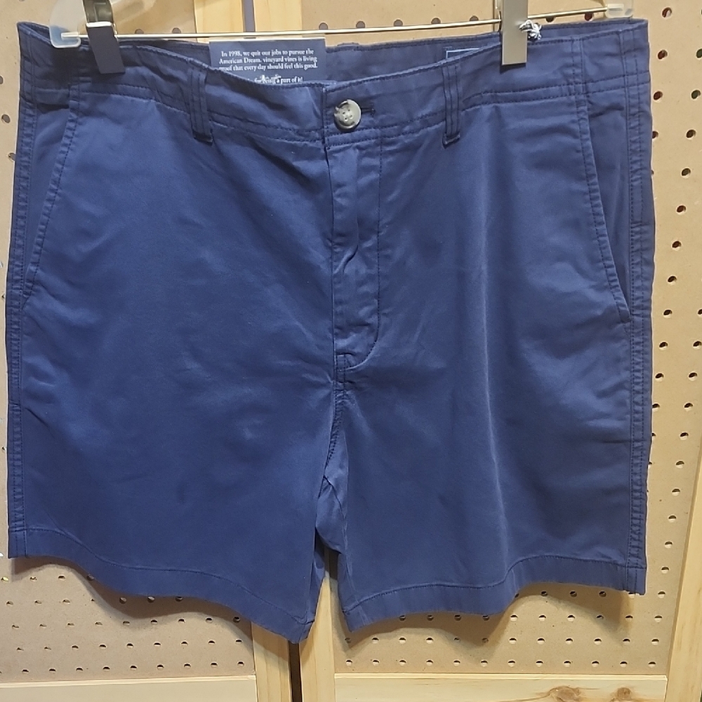Vineyard Vines Navy Flat Front Shorts